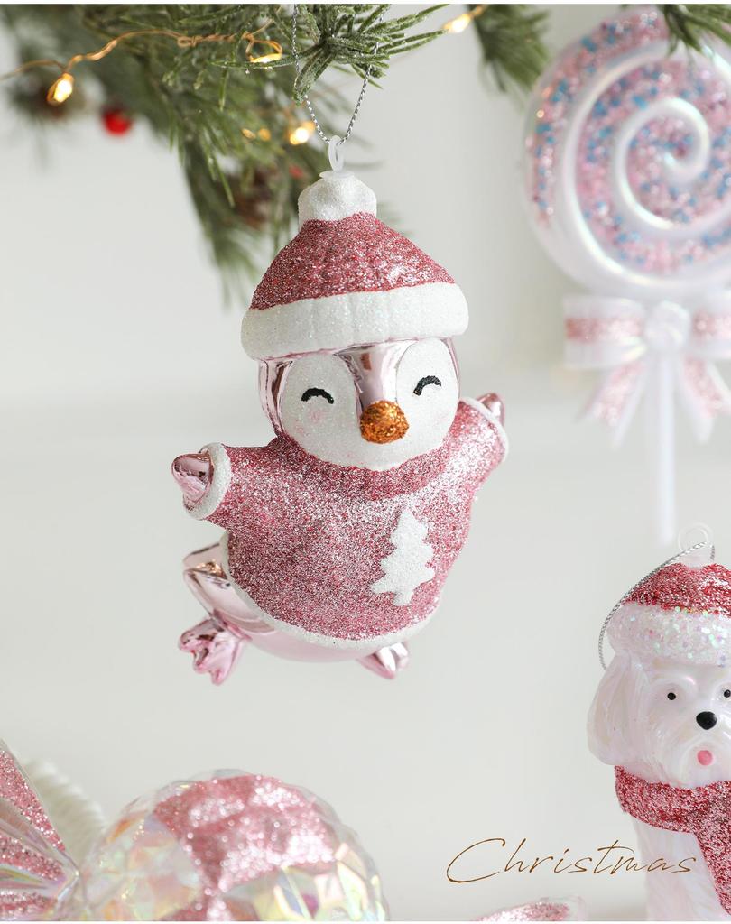 Assorted Christmas Tree Hanging Ornaments – Plastic Festive Decorations In Multiple Fun Styles (Santa, Snowman, Unicorn, Lollipop, Cake & More)