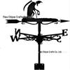 Weather Vane Ornament: Outdoor Wrought Iron Spray-Painted Roof Decoration Metal Craft