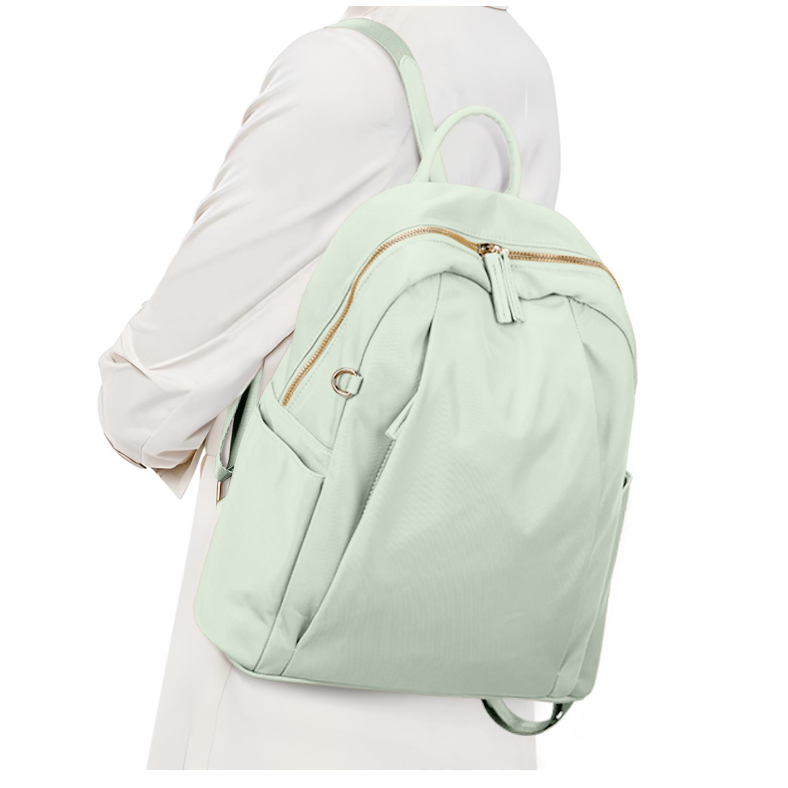 

Повседневный женский рюкзак в простом стиле, дорожный рюкзак для ноутбука для колледжа, модная дизайнерская сумка класса люкс, рюкзак для работы зелёный