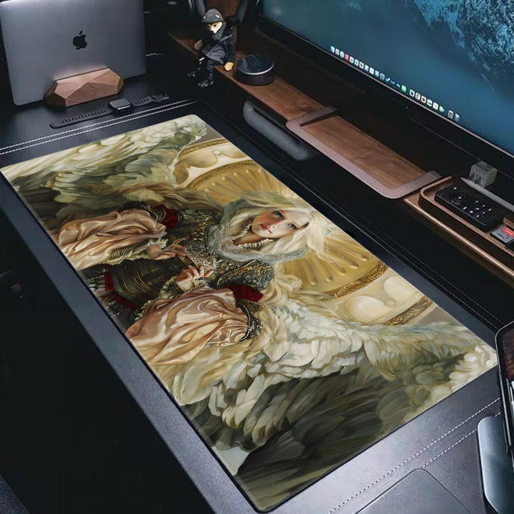 Gorgeous Angel Golden Wings Mouse Pad Card Game Mat Large Computer Offices Mousepad Anti-slip for MTG DTCG CCG RPG Trading Mats