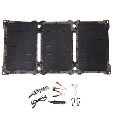 18V 5V 30W Folding Solar Panel Portable Foldable Monocrystalline Solar Panel for Outdoor Activities Camping Hiking