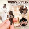10Pcs Wooden Cross My Heart Encouragement Gift Stress Relief Cross,Prayer Cross for Hand,Pocket Cross Christian Gifts and Fidget Toys