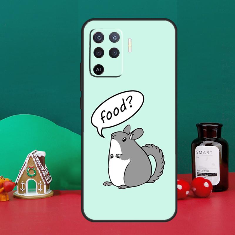 Cute Cartoon Chinchilla Case For Oppo A15 A6 A5 Pro A17 A57 A54 A74 A94 A16 A76 A96 A40 A60 A80 A18 A38 A58 A78 A98
