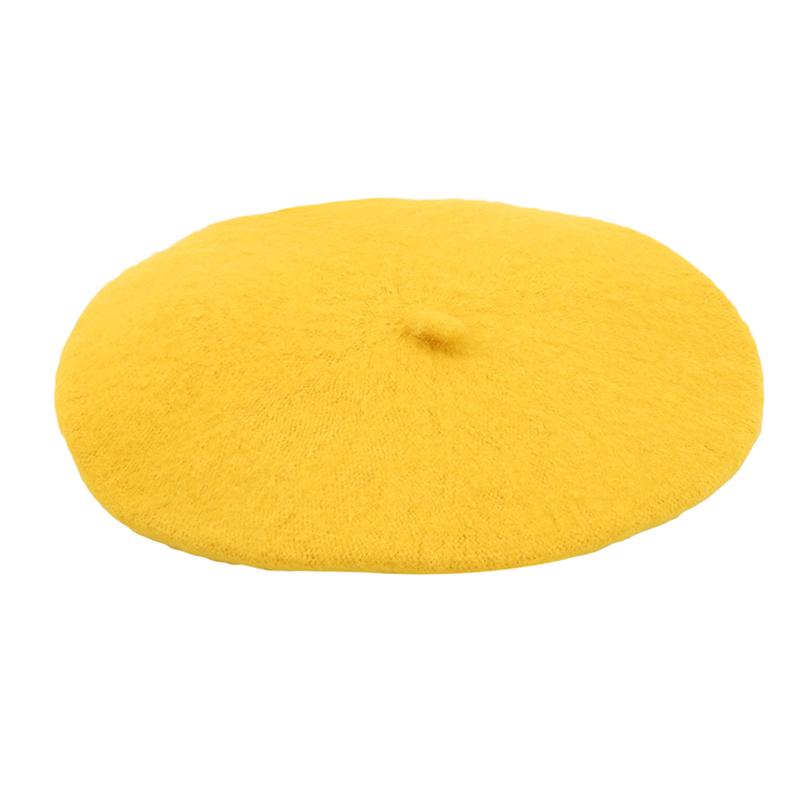 Winter Warm Faux Wool Beret Vintage Unisex Women Girls French Artist Beanie Hat Cap Kawaii Flat Top Caps Warmers 11 Colors