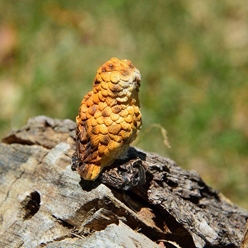 DIY Owl Owl Figurine Weatherproof Resin Resin Crafts Simulation Miniatures Figurine Bonsai