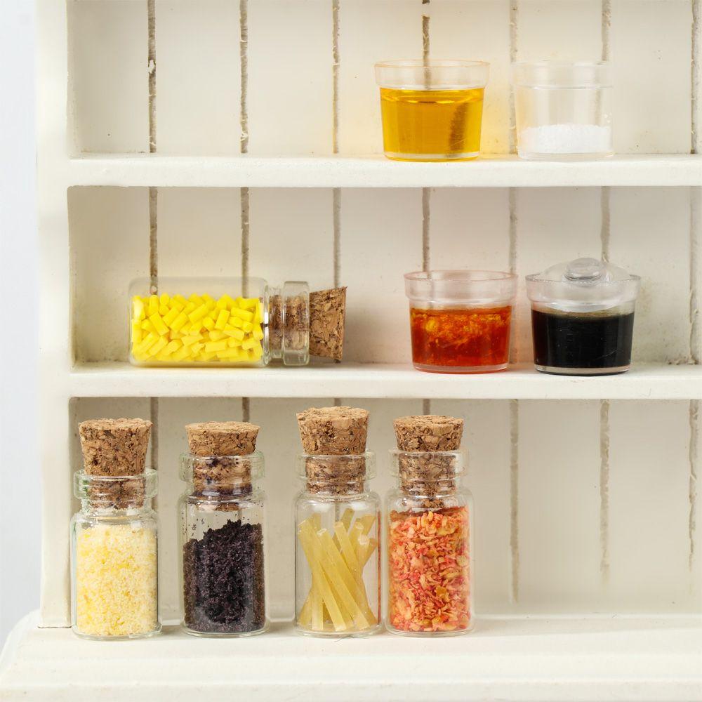 Vial Scene Model Dollhouse Kitchen Toy Dolls Accessories Mini Seasoning Jar Miniature Spice Bottle