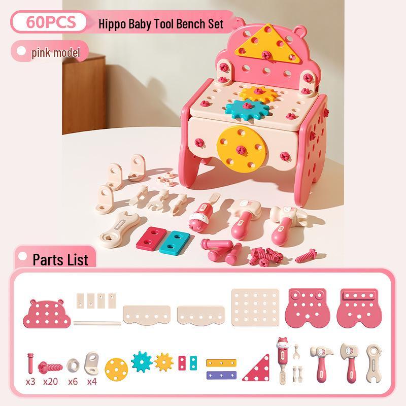 Kids Pretend Play Repair Tool Box with Electric Drill and Screws
