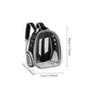 Cat Pet Carrier Backpack Transparent Capsule Bubble Design Breathable for Small Animals Ideal for Travel