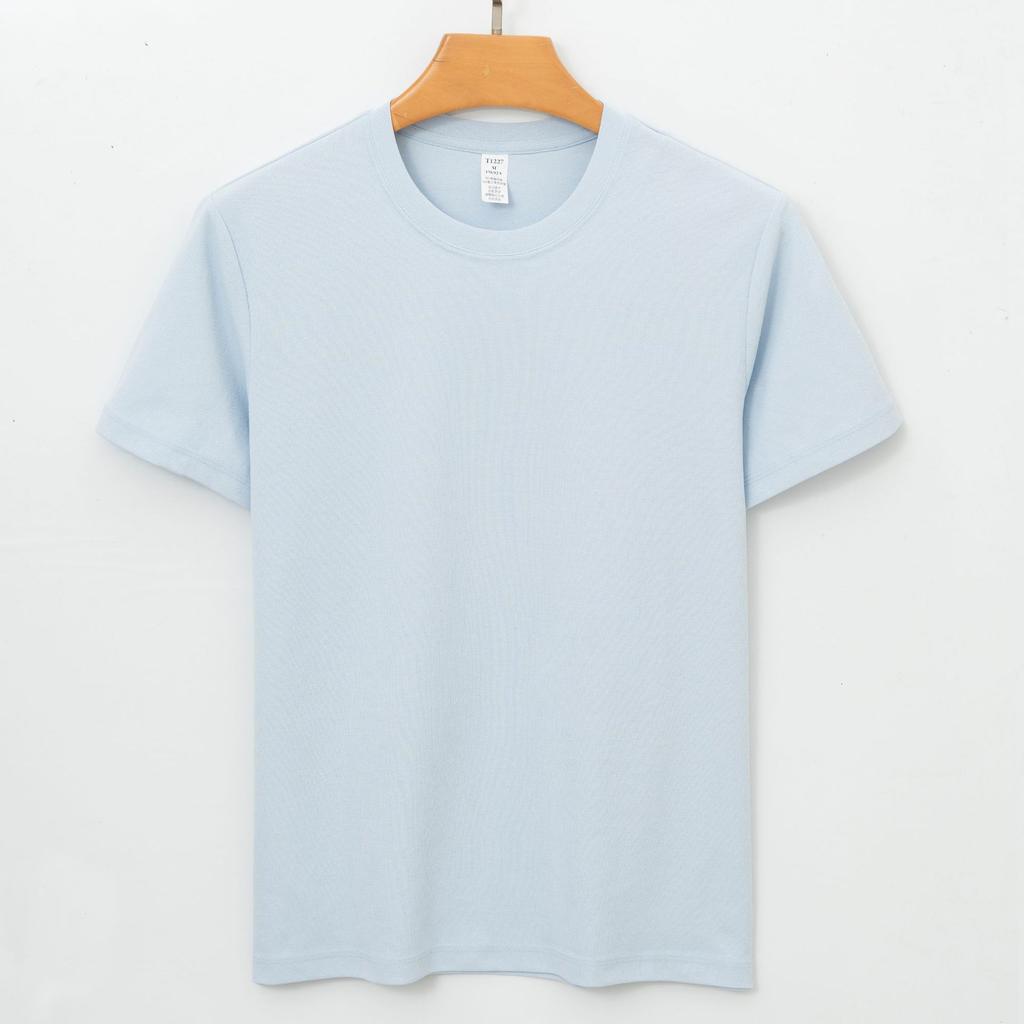 Premium Sports Short-sleeve Summer Ice Silk Quick-dry Breathable Cool Antibacterial Casual Thin T-shirt Minimalist Lightweight Breathable T-shirt