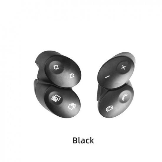 2pcs Car Front Steering Wheel Button Rubber Cover Trim For Benz E W211 2006-2008