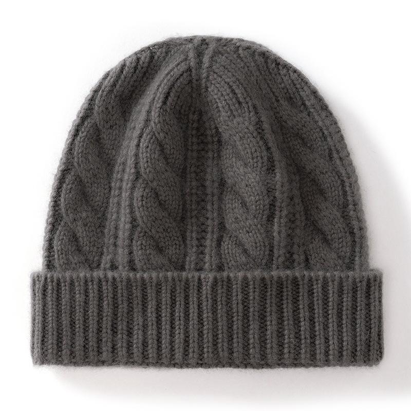 

Кашемировая осенне-зимняя новая модная твидовая повседневная теплая вязаная шапка унисекс, защищающая уши и от холода