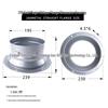 Square to Round Metal Duct Connector for Range Hood, 75-250# Clamp Connection Flange