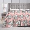Coperte in pile Gatto Cartone Animato Gatto Simons Coperta Plaid Vintage per Casa Copriletti,