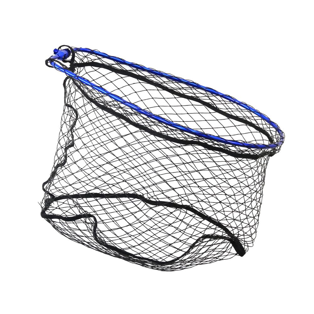 Oritaki Landing Net, Oval Rubber Net, 45cm x 35cm, Blue (ori-782968)