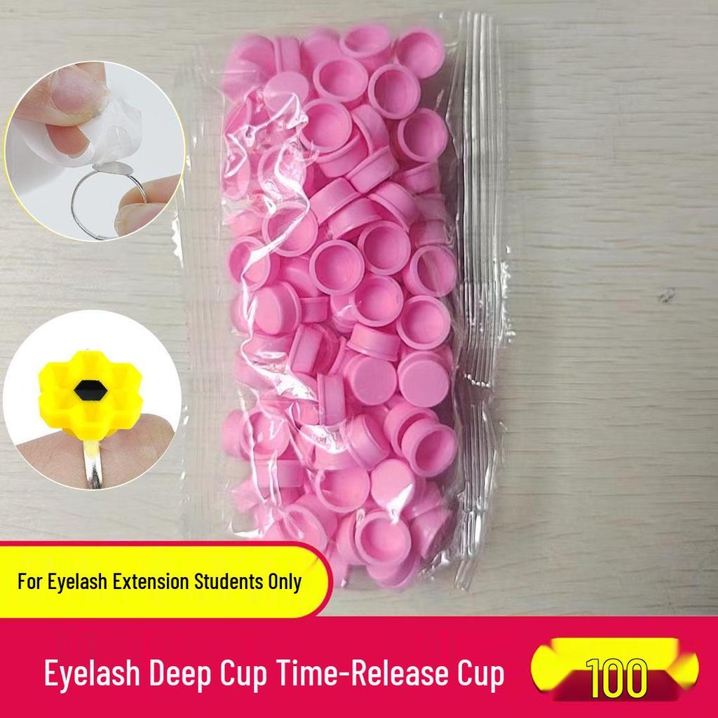 Eyelash Plum Blossom Adhesive Cups: Honeycomb & Square Grid for Lash Extensions with Time-Delay Feature