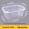 Rectangular 750/1000ml Disposable Transparent Plastic Takeout Meal Box