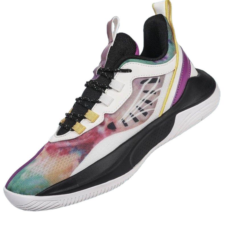 Trend basketball shoes students actual combat wear-resistant sneakers men's shoes competition boots friction sound running shoes women's sneakers