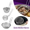 Cooking Utensils Mesh Strainer Spoon Korean Noodles Scoop Stainless Steel Hot Pot Strainer Mesh Long Handle Frying Filter Basket