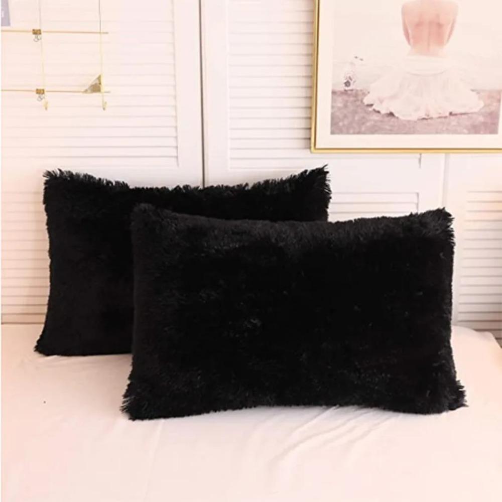 Rectangular Shape Crystal Plush Pillow Plush Mink Plush Pillow Nordic Pillowcase  Living Room