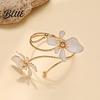 Feminine Armlet Bracelet Flower Arm Cuff Women Upper Adjustable Open