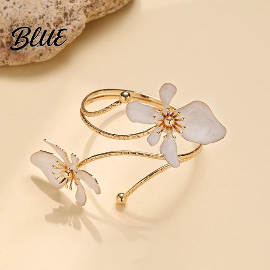 Feminine Armlet Bracelet Flower Arm Cuff Women Upper Adjustable Open