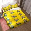 Anime DOG MAN Cute Cartoon Pattern Bedding Set Duvet Cover Set Single Double Bed King Size Bed Adult Kid's Bedroom Sheet