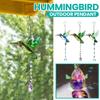 Outdoor Catcher Crystal Pendant, Colored Glass Window Decoration, Pendant Light Pendant For Home Garden Decoration, Crystal Decoration