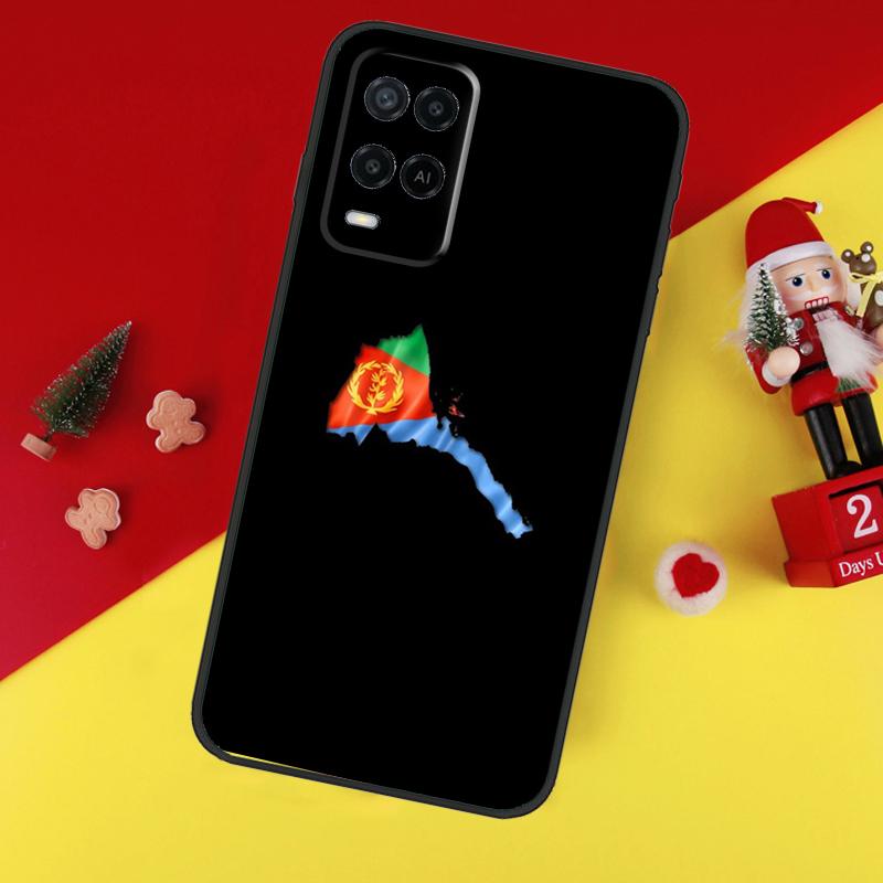 Eritreische Flagge für OPPO A74 A94 A17 A16 A15 A79 A58 A78 A98 A77 A5 A9 A96 A76 A52 A72 A57S A54S A53S Fall