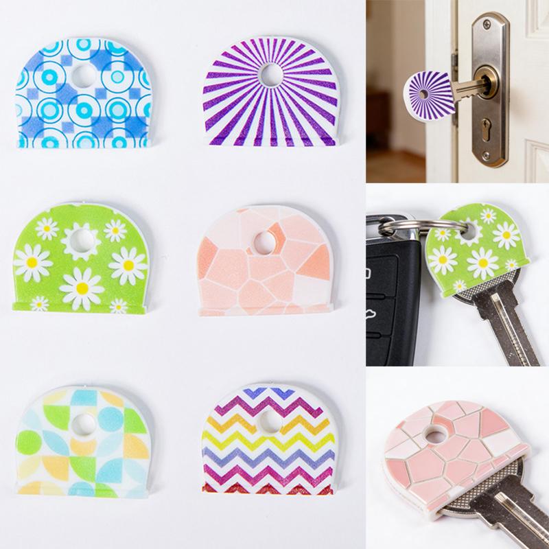 10PCS Silicone Key Identification Tags Anti Slip Protective Key Covers for Home Garage Car Key Organization