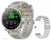 Herren HT33 Smartwatch 1,7 Zoll LED-Taschenlampe BT-Anrufe Outdoor-Sport Kompass Gesundheitsüberwachung 1100mAh Großer Akku Smartwatch