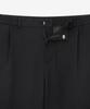 MINDBRIDGE [Couture] One-Pleat Relaxed Fit Textured Full Elastic Waist Pants