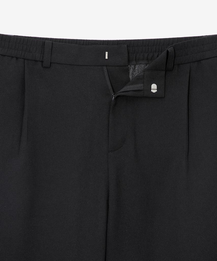 MINDBRIDGE [Couture] One-Pleat Relaxed Fit Textured Full Elastic Waist Pants