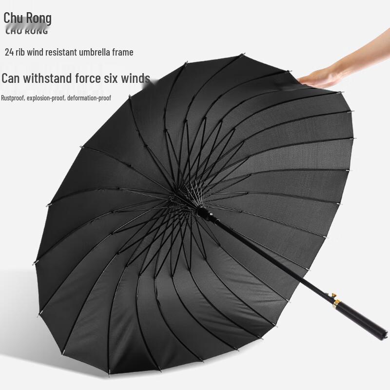 Churong Oversized 24-Rib Manual Straight Double Umbrella