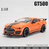 1:18 Shelby Gt500 Alloy Sports Car Model Diecasts Metal Racing Car Vehicles Model Simulation Sound Light Kids Gifts