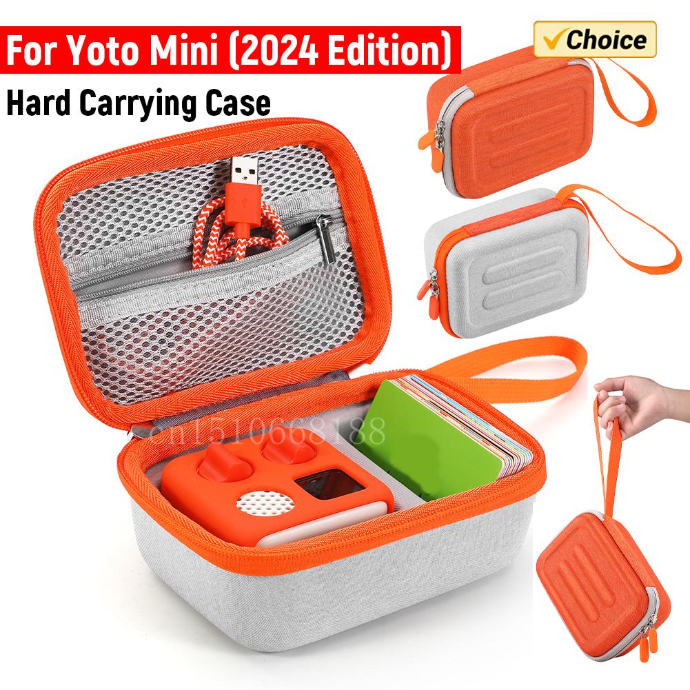 Carrying Case for Yoto Mini (2025 Edition) Holder Bag Hard Case Protective Case for Audio Music Player Headphone Accessories grigio