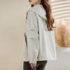 Khaki trench coat women's new spring and autumn women's small person is super good-looking short coat
