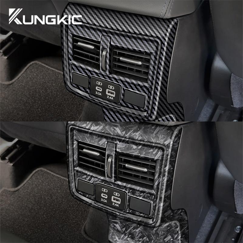 For Subaru Forester 2025 ABS Carbon Fiber Forged Carbon Style LHD Car Front Reading Light Panel Sticker Interior Accessories.