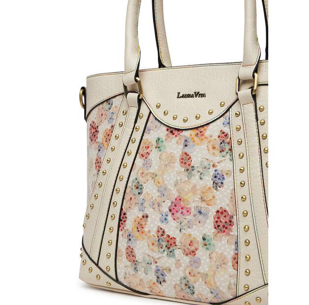 Handbag Laura Vita Amber 02 White
