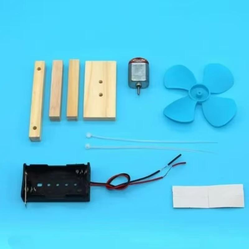 DIY Technology Small Maker Invention Physics Experiment Small Electric Fan Handmade Material Assembly Puzzle Toy Gift