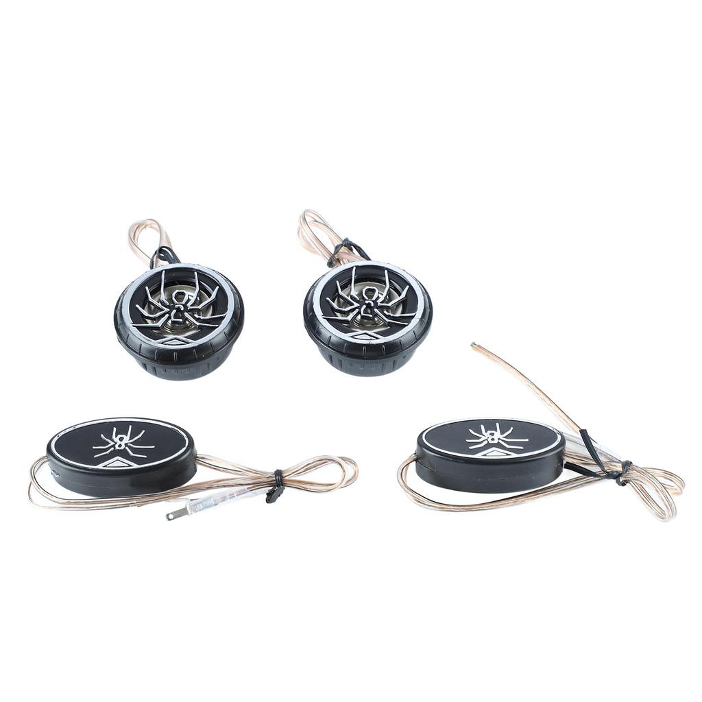 Car Loudspeakers Stereo Round Tweeter with Chrome Plated Spider Pattern for Car Truck