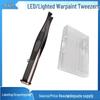 Lighted Stainless Steel Eyebrow Tweezers & Trimmer – Luminous Arrow Beauty Tool