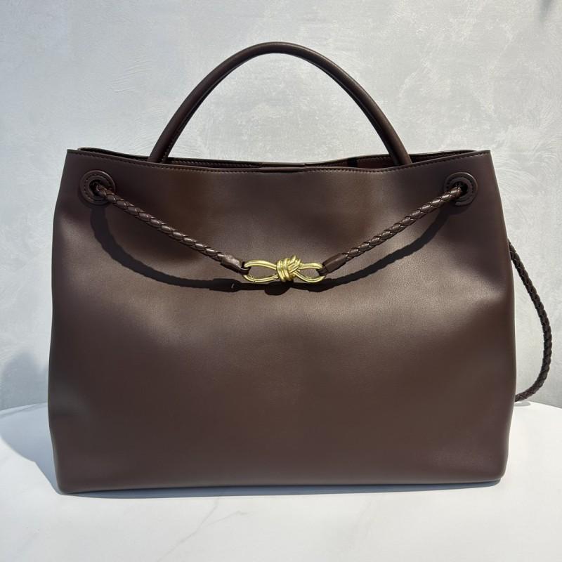 Women's Bag 2025 New Style Authentic Leather Large-capacity Tote Diagonal Commuting Bow Knot Single-shoulder Handbag
