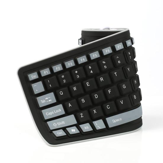 103 Keys Foldable Silicone Gaming Keyboard Dustproof Soft for Laptop/Computer