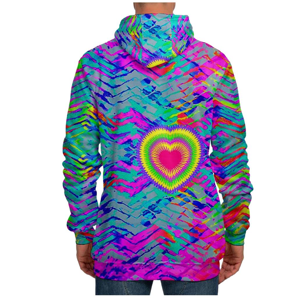 Fashion Print Loose Men's And Women's Long Sleeve Hooded Sweater