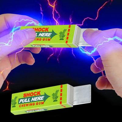 1PCS NEW Electric Shock Chewing Gum And Magic Prank Toy For Street Jokes Easy Comedy Holiday Party Supplies For April Fool's Day