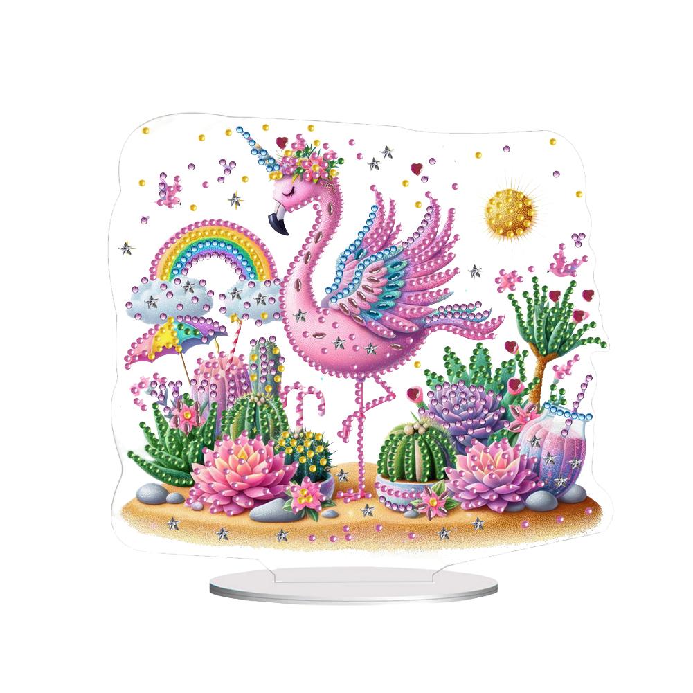 2D Flat Halloween DIY Diamond Painting Desktop Ornaments Kit Diamond Painting Desktop Decorations for Home Office Desktop Decor