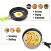 3pcs/set Outdoor Camping Cookware Aluminum Outdoor Cooking Kit Lightweight Camping Cookware Set Hiking Backpacking and Picnic