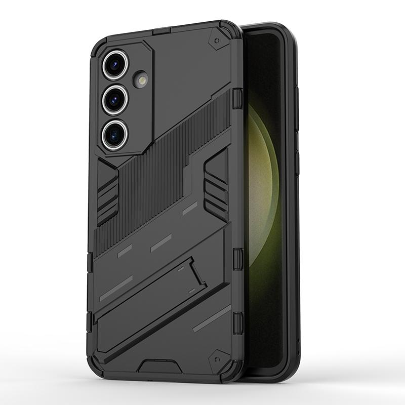 For Samsung Galaxy S24 FE Plus Ultra Punk Armor Shockproof Bumper Rugged Rubberized PC Fitted Kickstand Case Stand Holder Cover Shell