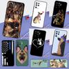 Cartoon German Shepherd Dog Case For Oppo A60 A40 A80 A18 A38 A58 A78 A98 A16 A76 A96 A15 A17 A77 A74 A94 A54 A57S Cover