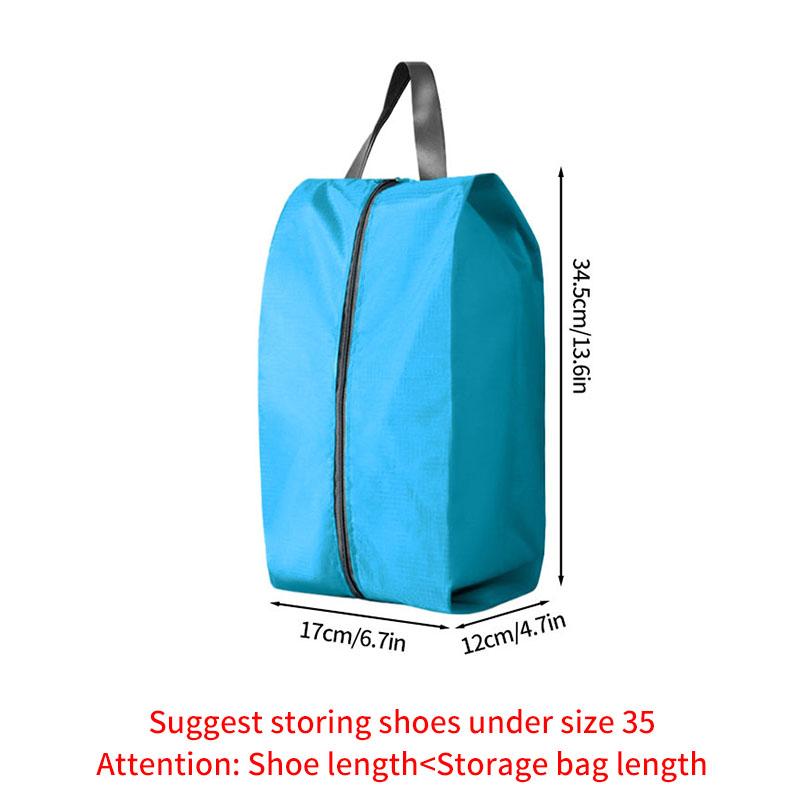 Portable Shoe Storage Bags Travel Shoe Cover Pouch Waterproof Pocket Unisex Zipper Organizer Bag Moistureproof Shoe Storage Pack